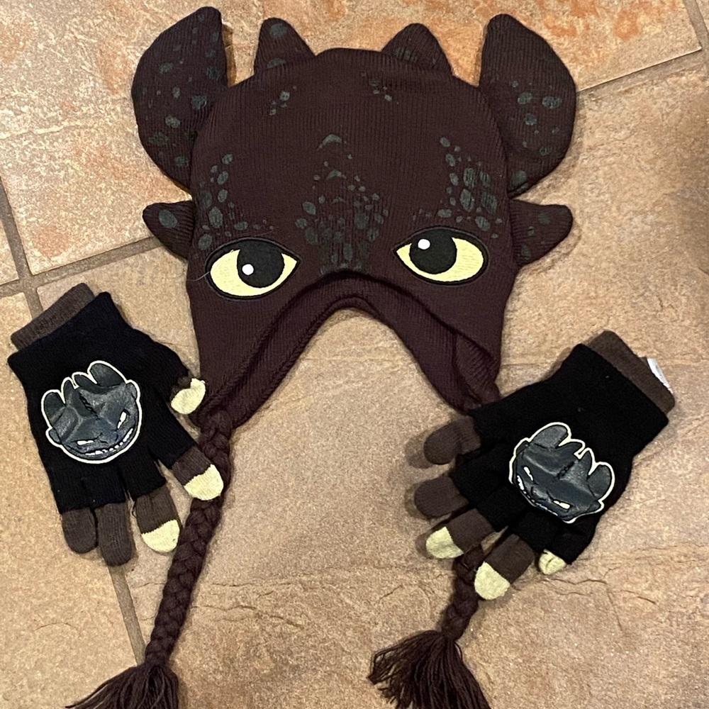 Kids hat and gloves